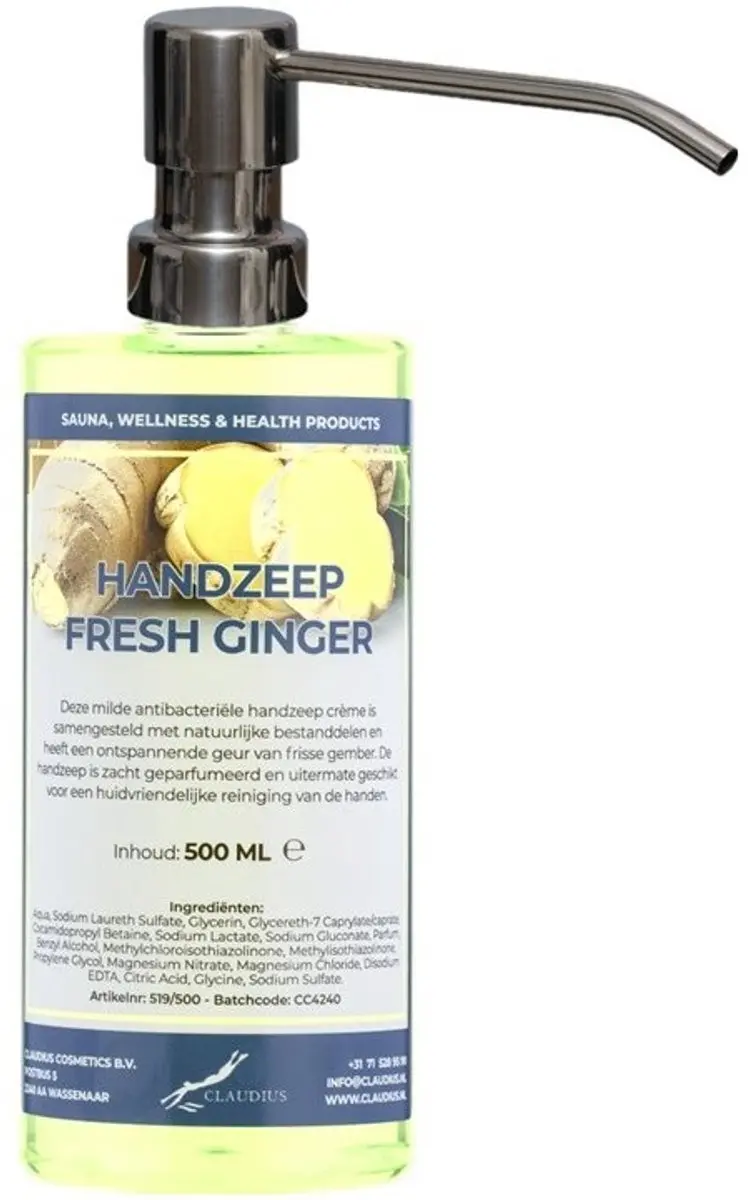 Splashbox Cosmetics Handzeep Fresh Ginger 500ml