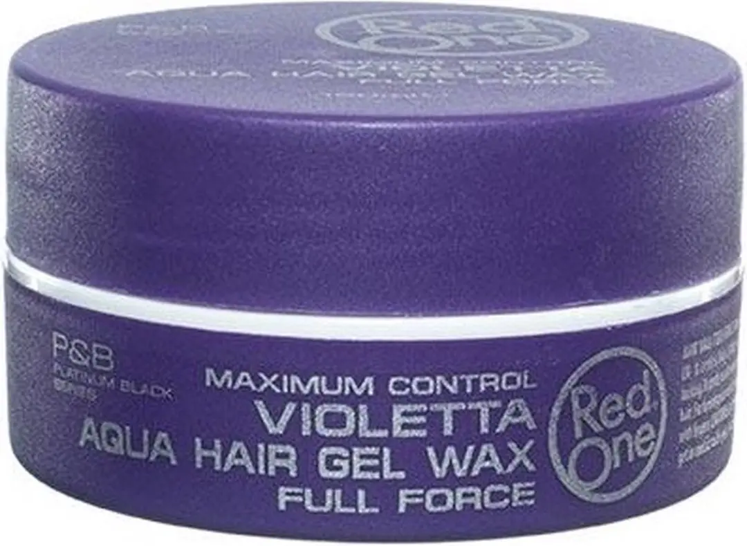Red One Aqua Hair Gel Wax Quicksilver 150ml - 24 Stuks