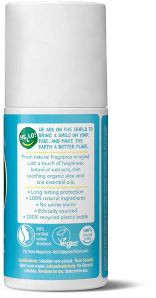 Happy Earth Deo Roller Cedar Lime - 75ml