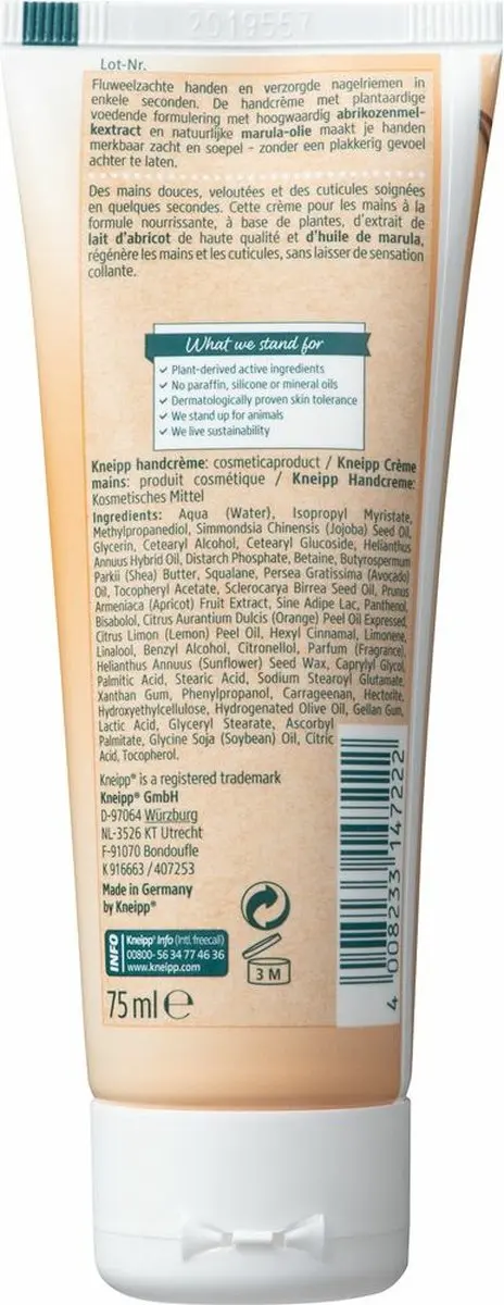 Kneipp Soft In Seconds Hand & Nagelcrème 75ml