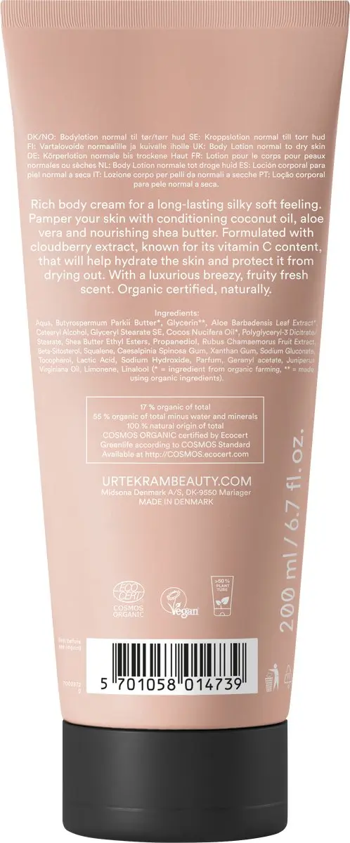 Urtekram Nordic Berry Bodycrème 200ml