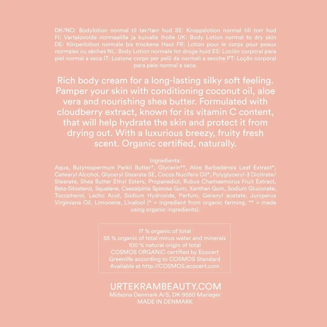 Urtekram Nordic Berry Bodycrème 200ml