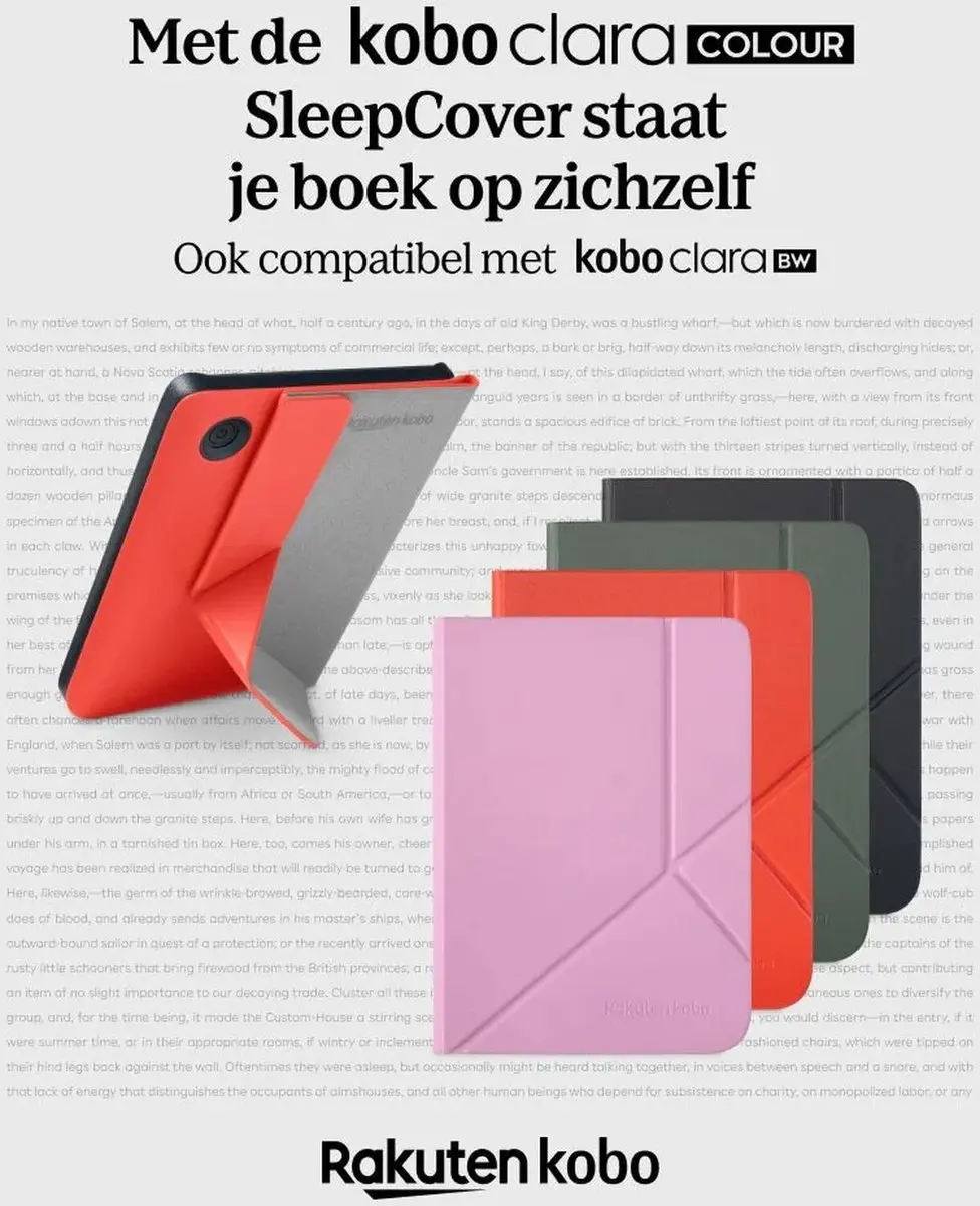 Kobo Clara Hoesje - Roze - SleepCover