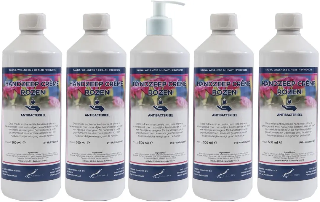 Splashbox Cosmetics Handzeep Crème Rozen 500ml