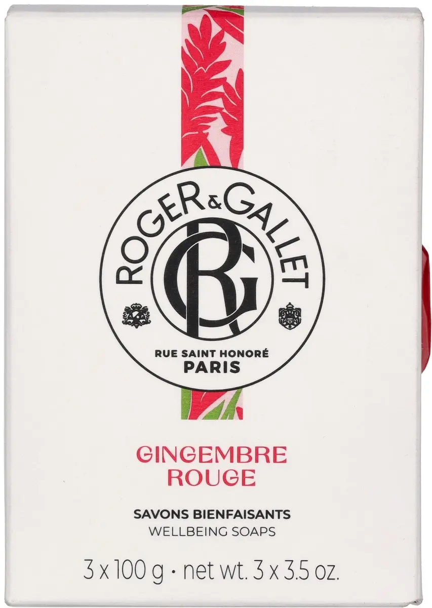 Roger & Gallet Rode Gember Zeep - 3x100g