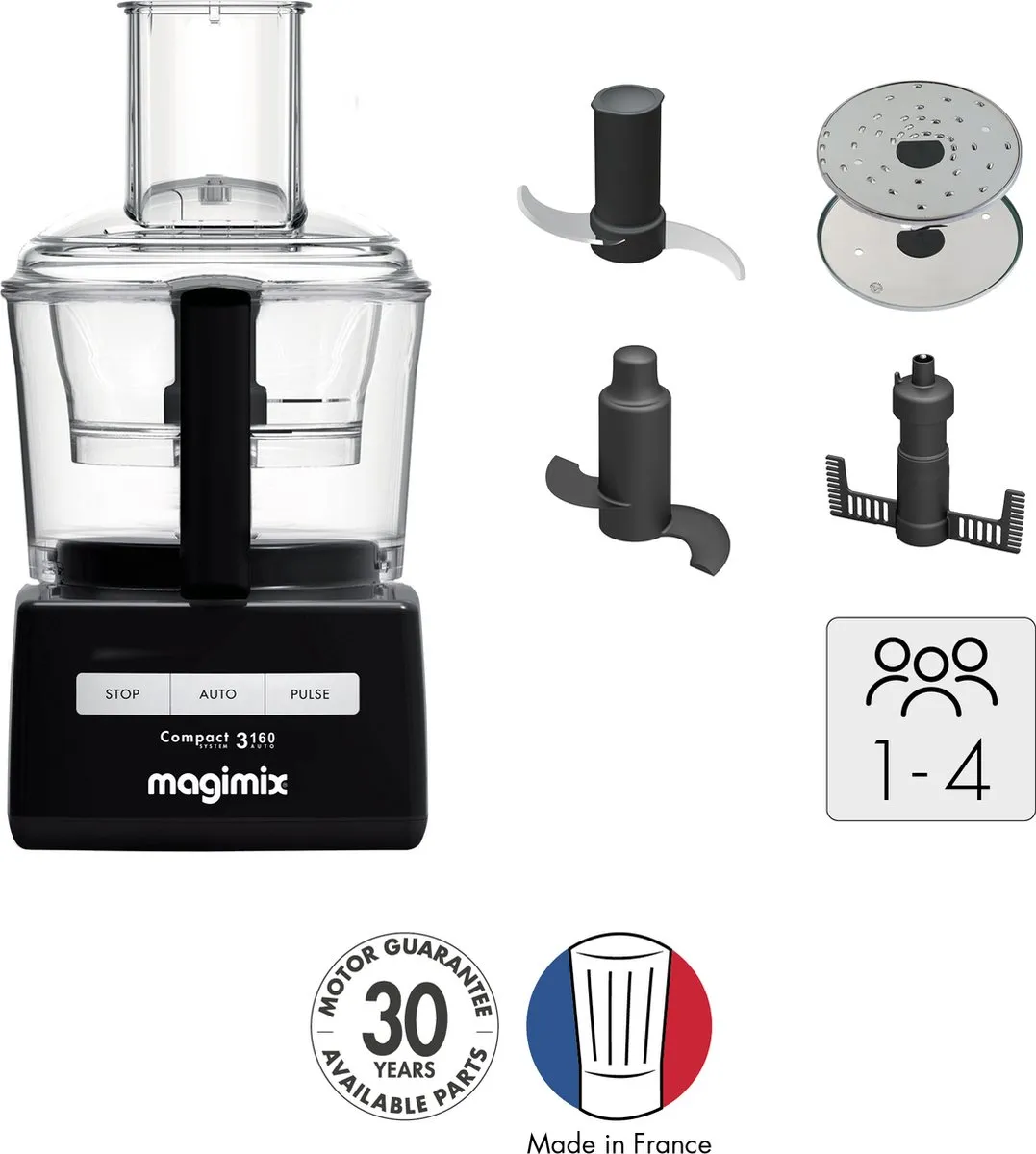 Magimix CS 3160 Foodprocessor - 650W - Zwart