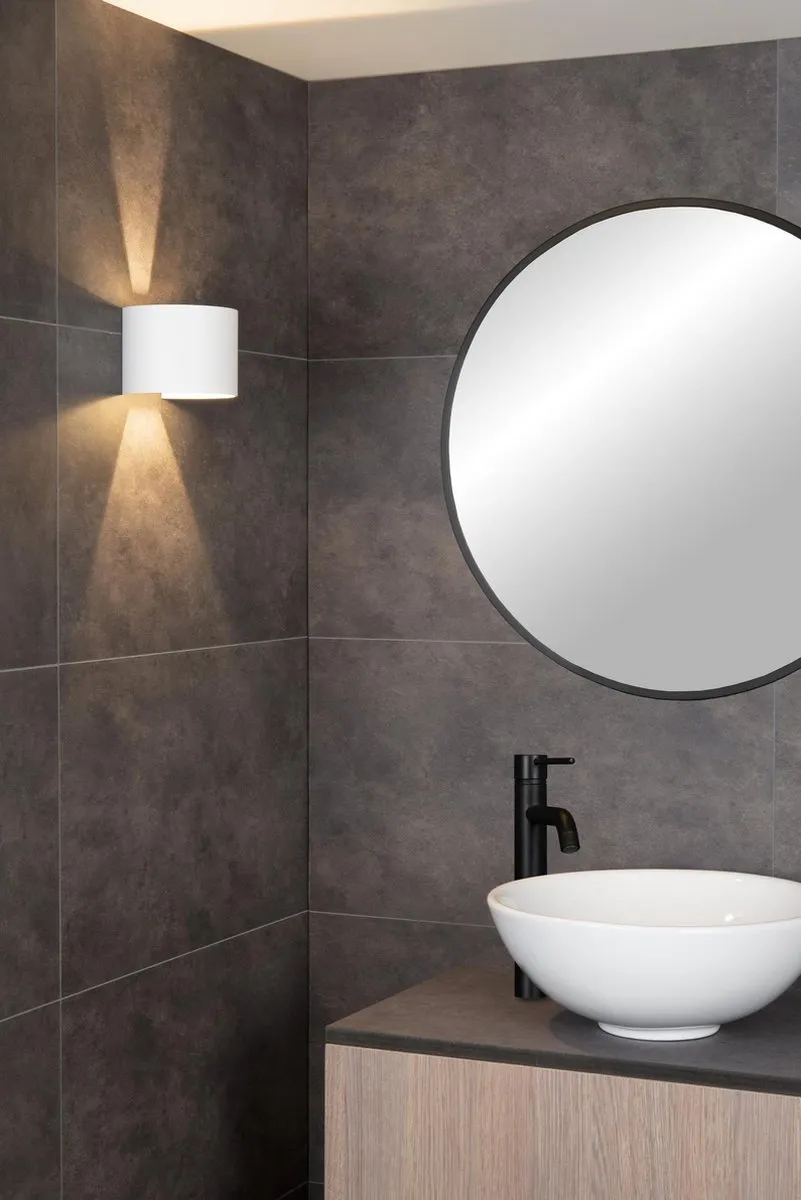Lucide AXI Wandspot Badkamer - 2x3,5W 2700K IP54 - Wit