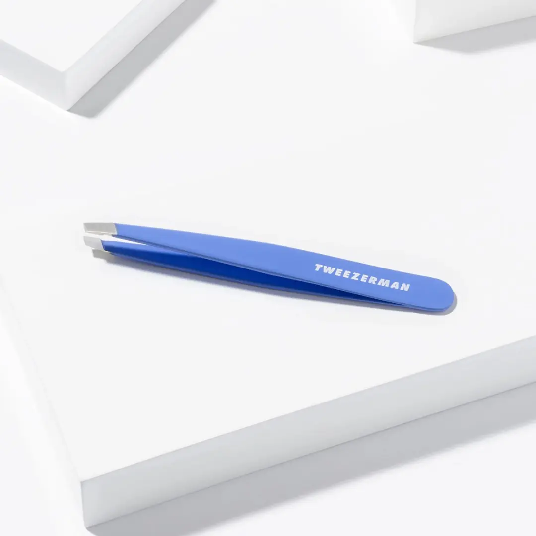 Tweezerman Slant Classic Lapis Blue Wenkbrauwpincet - Roestvrij staal