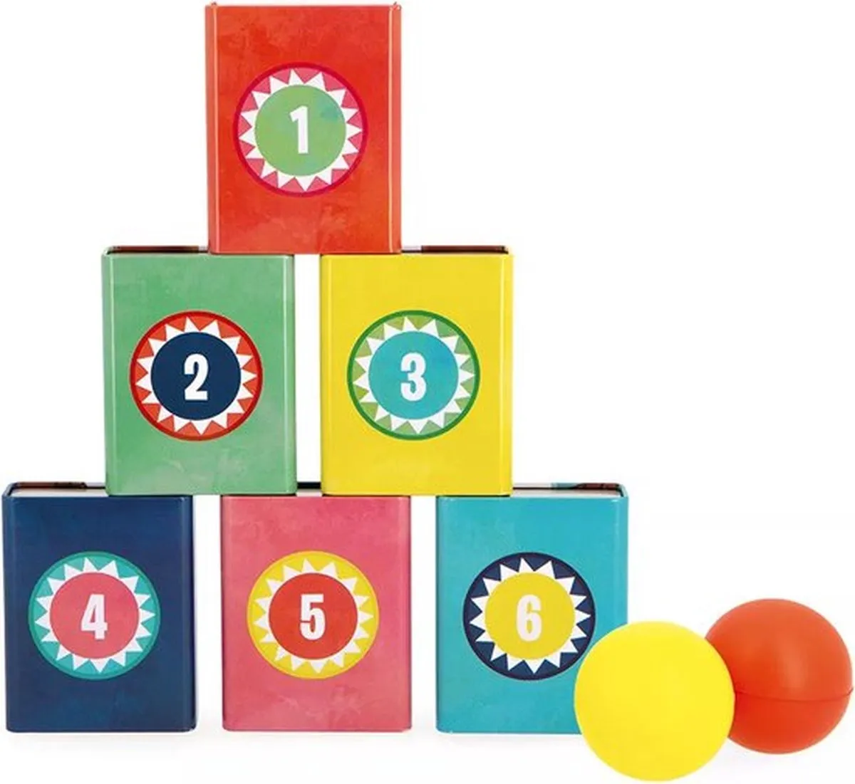 Janod Applepop Meneer Beer Blikkenspel - Multicolor - afbeelding 6 van 6