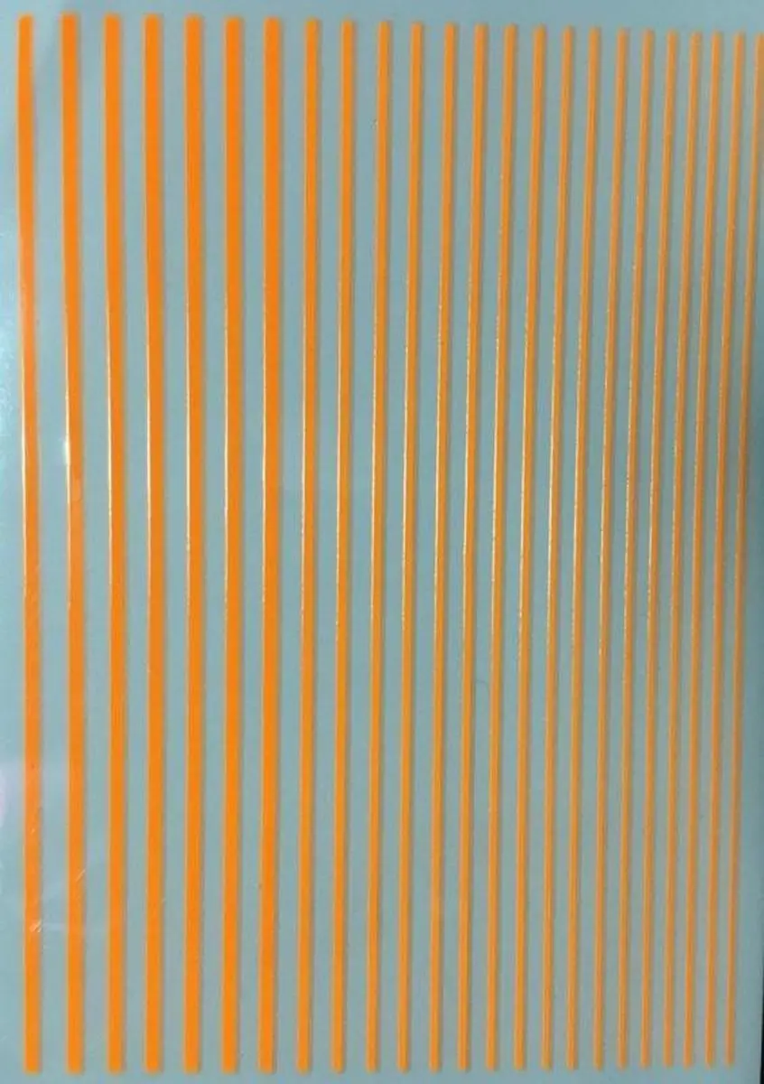 Korneliya Nailart Strips Neon Oranje