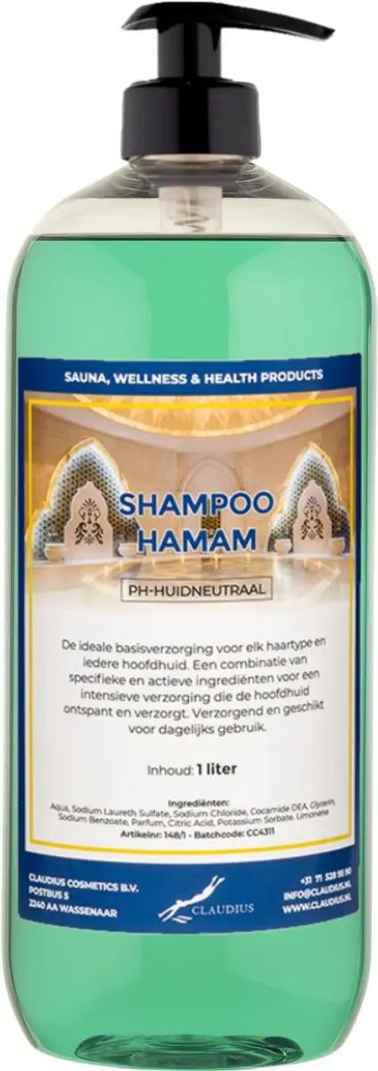Splashbox Cosmetics Shampoo Hamam 1L - Zwarte pomp