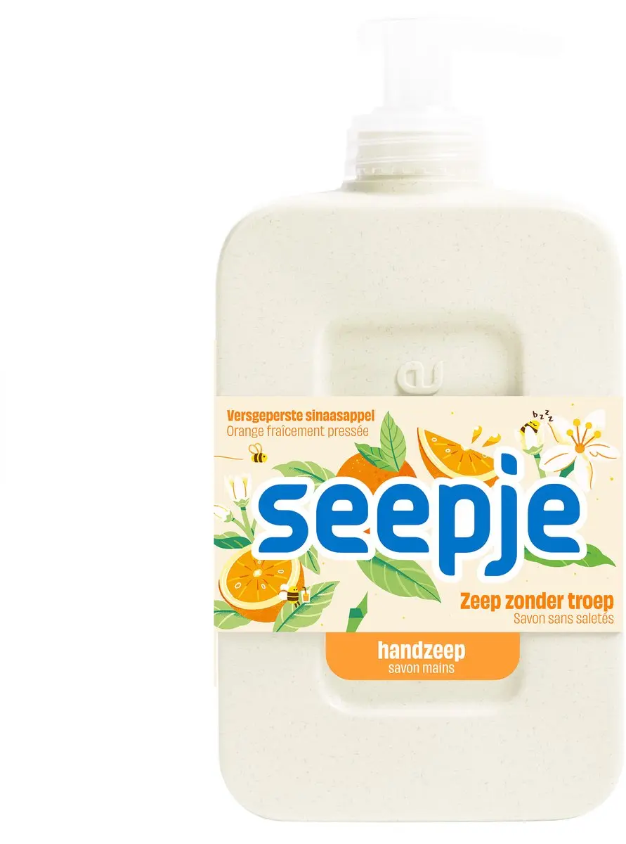 Seepje Handzeep Versgeperste Sinaasappel 300ml