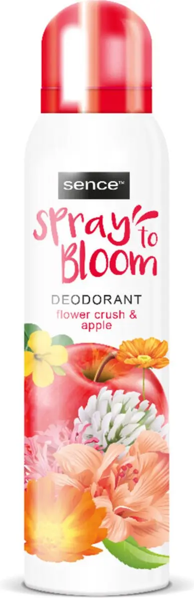 Sence Deodorant Flower Crush & Apple 150ml - 4 Stuks