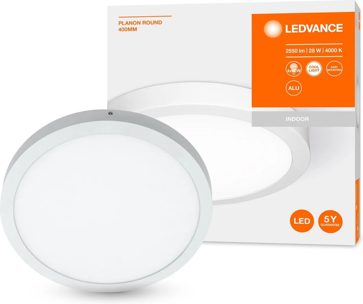 LEDVANCE Planon Round LED Plafondlamp 28W - 40cm Koel Wit - afbeelding 6 van 6