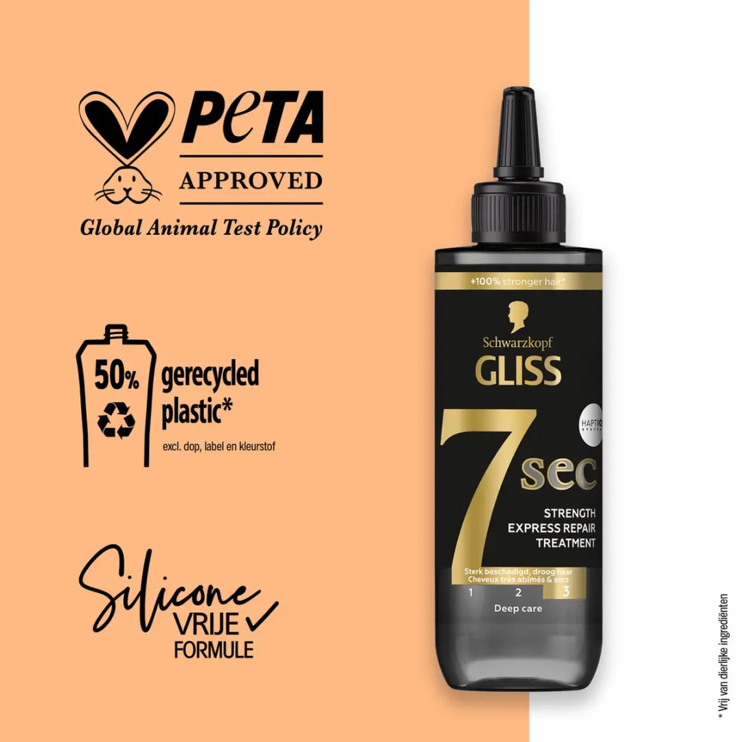 Gliss Ultimate Repair 7 Sec Express Treatment Keratine Haarmasker - 6x200ml