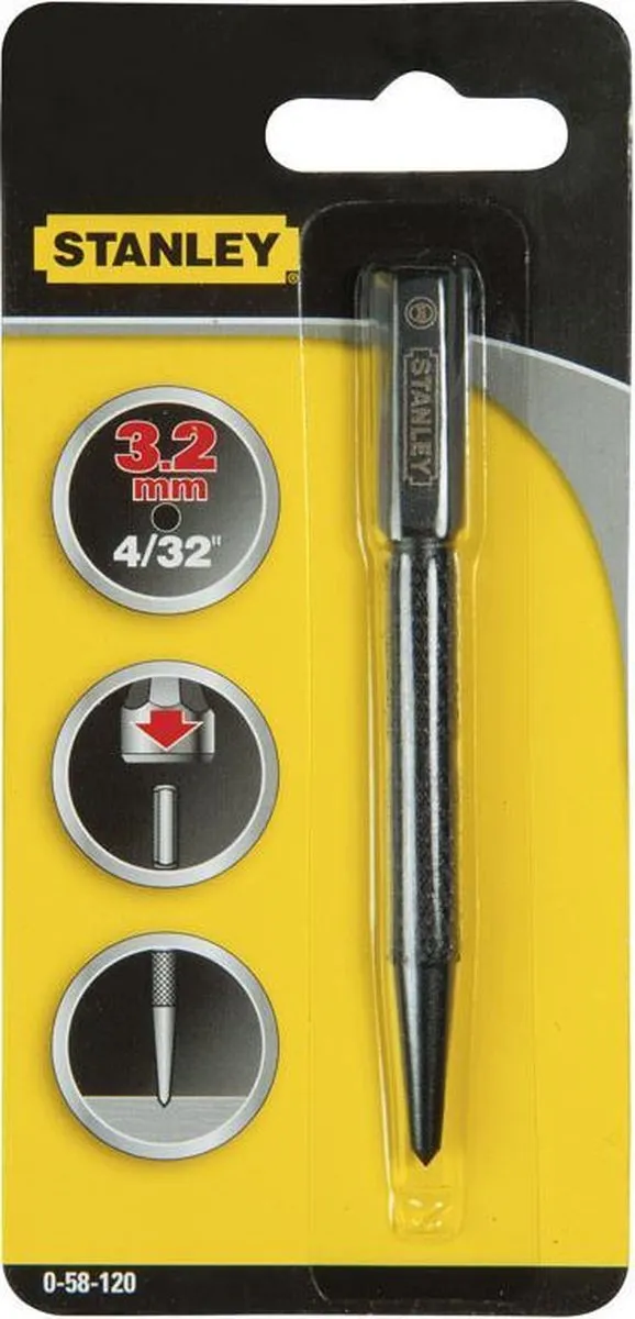 Stanley Centerpunt 3,2mm - 1 Stuk