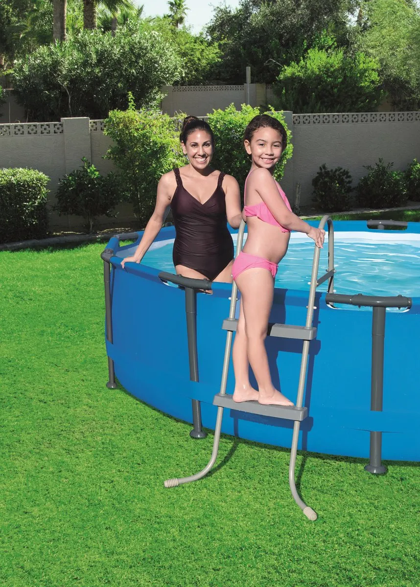 Bestway Flowclear Zwembadladder 84cm - Grijs