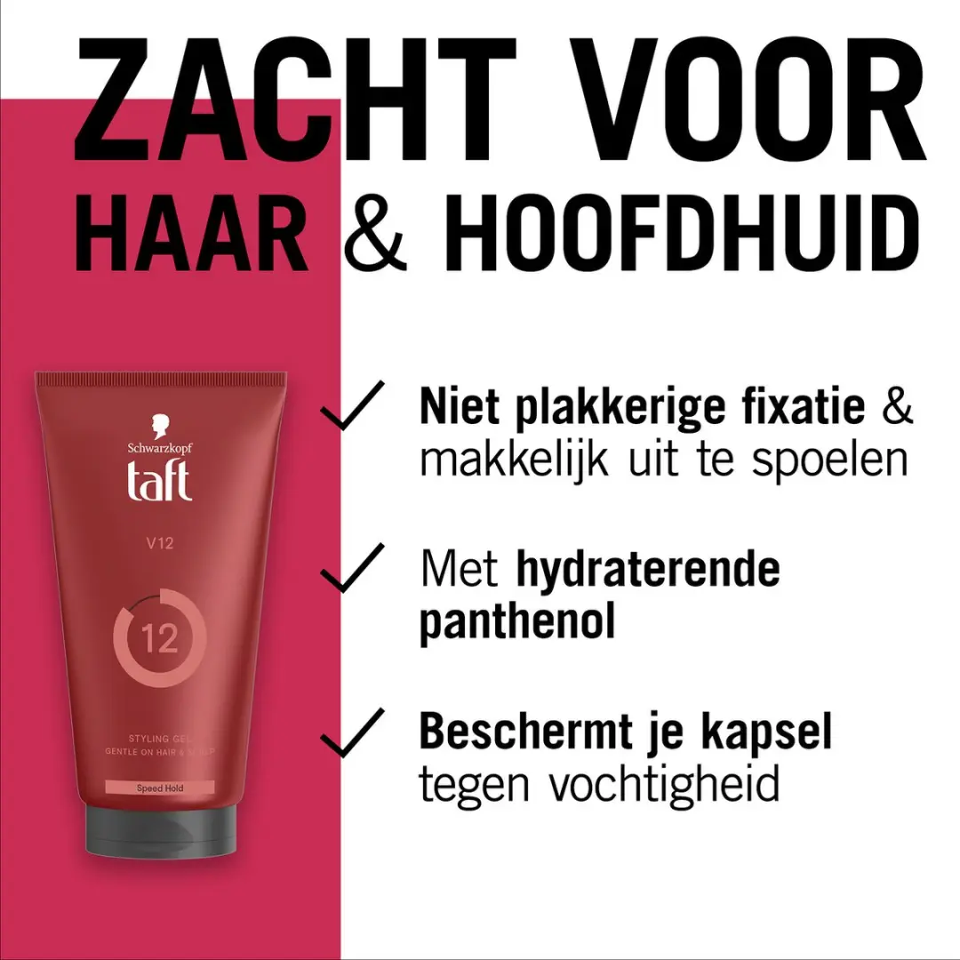 Taft V12 Power Gel Haargel - 900ml (6x150ml)
