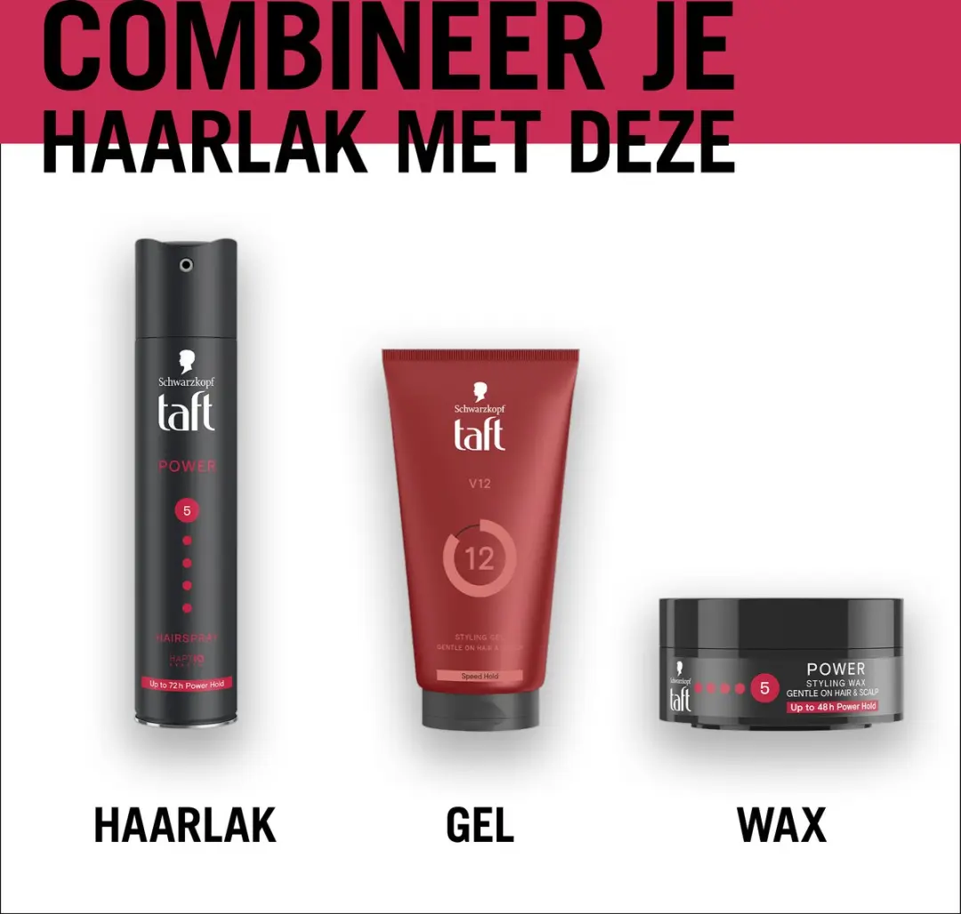 Taft V12 Power Gel Haargel - 900ml (6x150ml)
