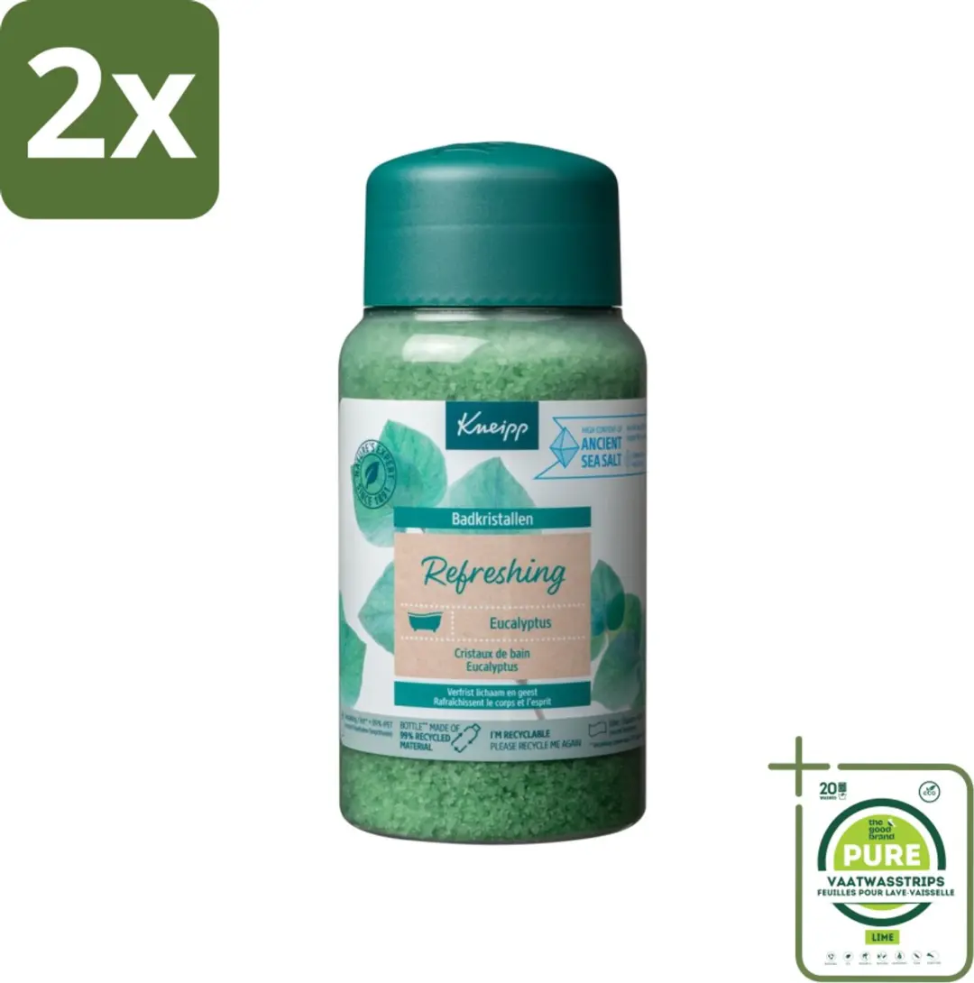 Kneipp Mint Eucalyptus Badkristallen 1200g - 24 Stuks