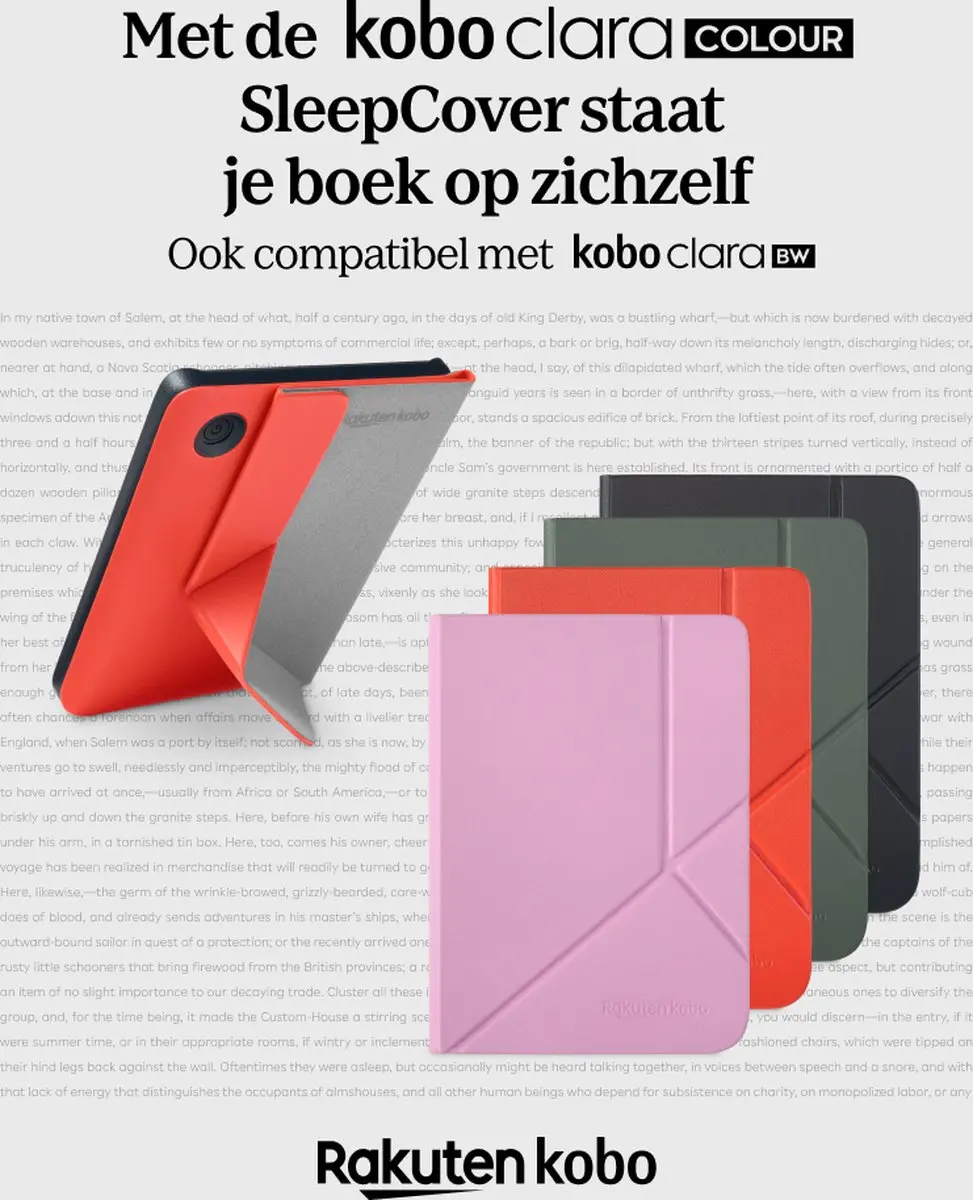 Kobo Clara Colour Hoes Libra Colour - Zwart