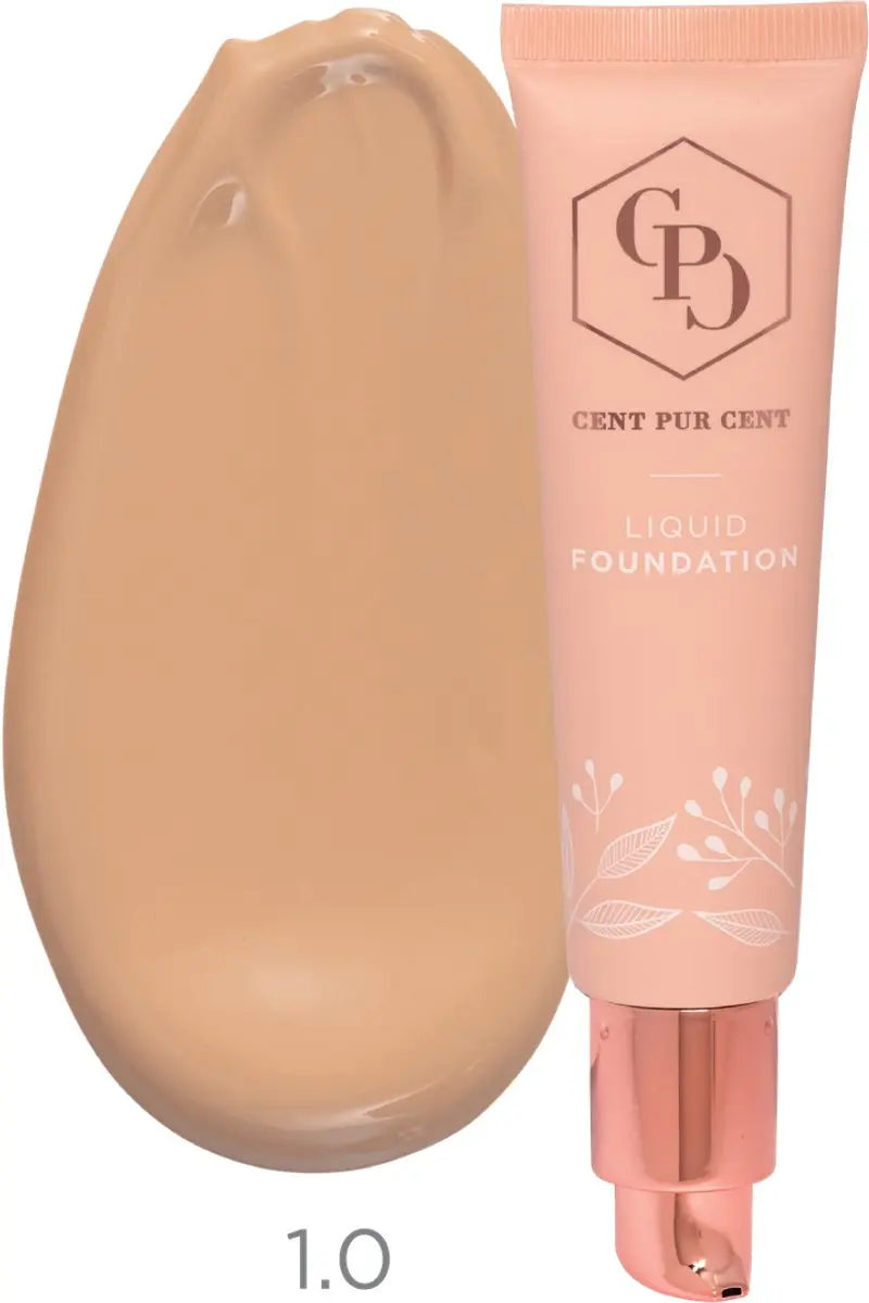 Cent Pur Cent Liquid Mineral Foundation 5.0 - 30ml - Donkere huidskleur