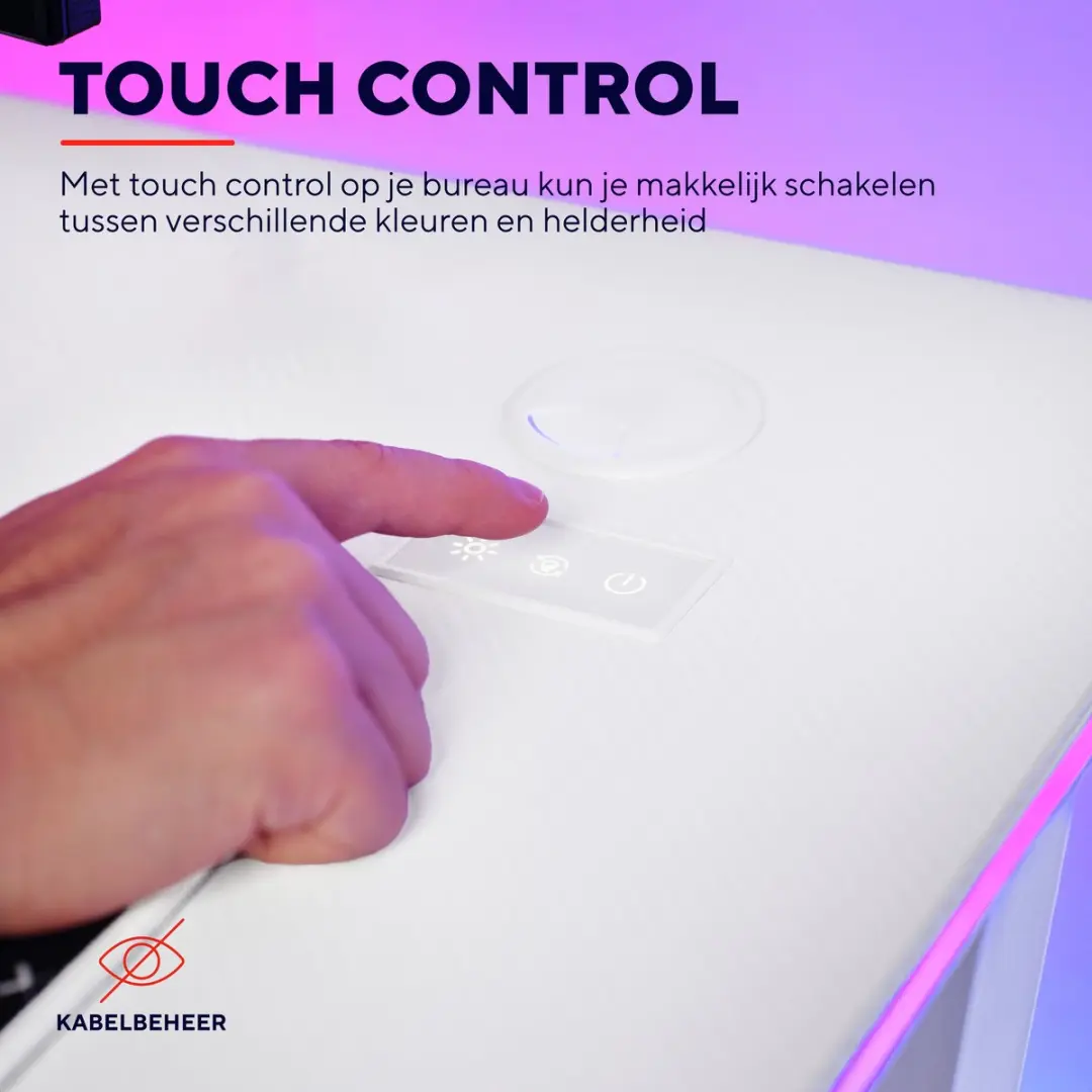 Trust GXT 709W Luminus Gaming Bureau - Wit