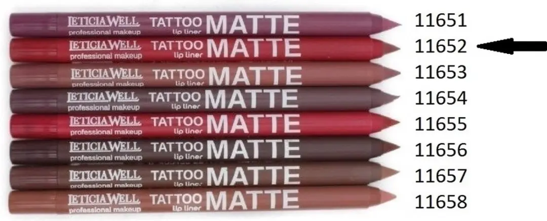 LETICIA WELL Matte Tattoo Lippotlood 11652 - Rood