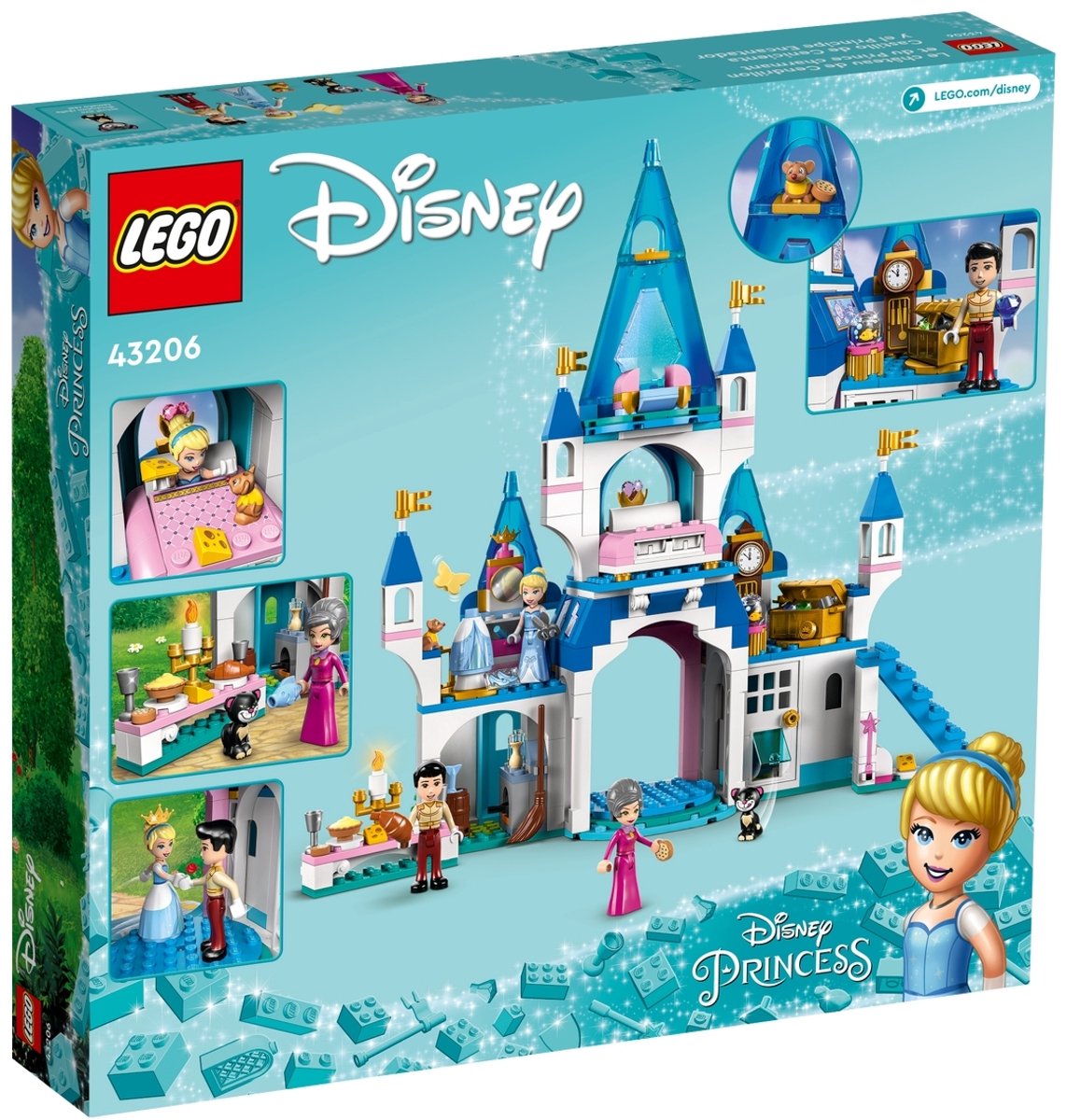 LEGO Disney Princess Het kasteel van Assepoester en de knappe prins - 43206