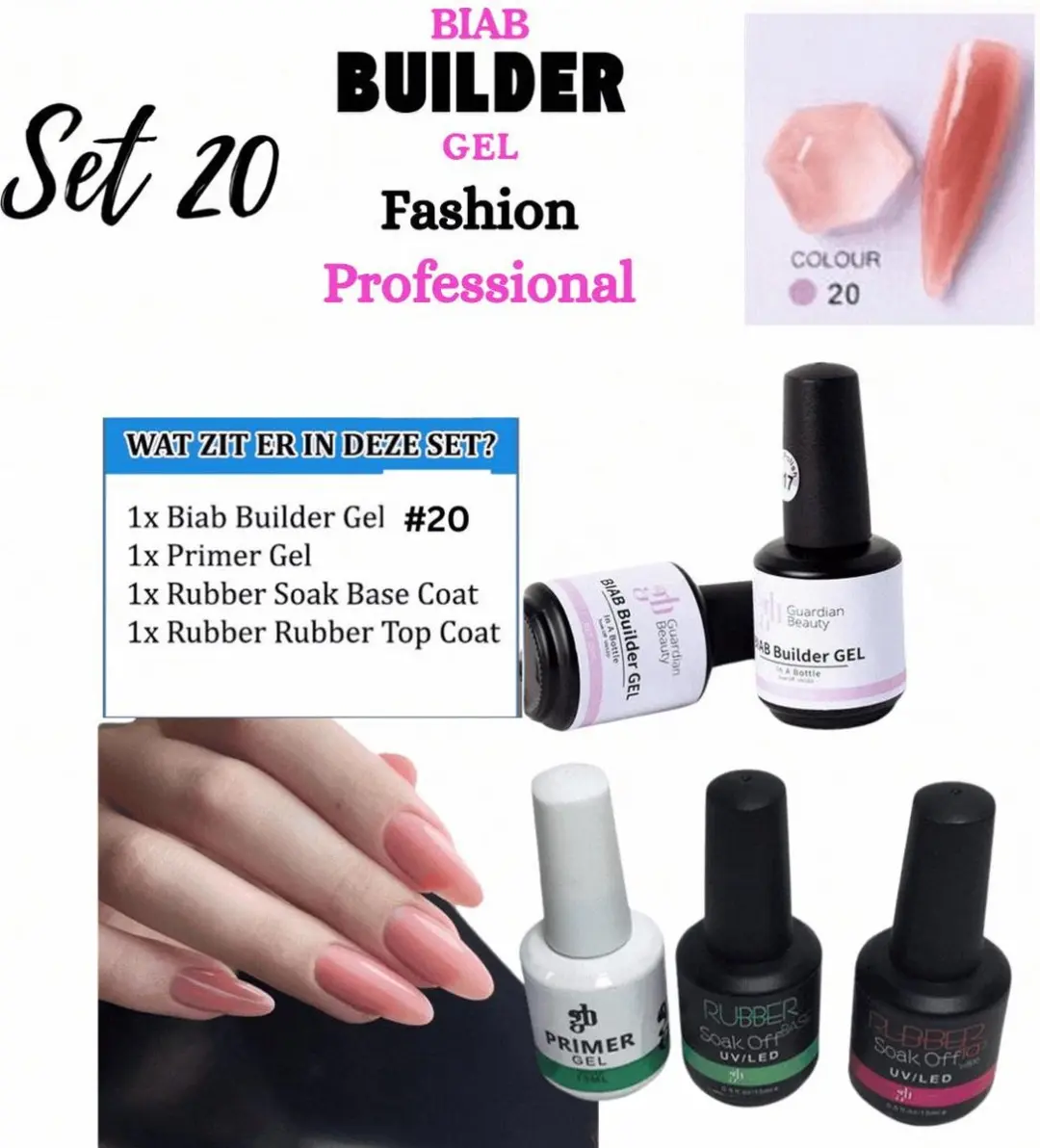 Guardian Beauty BIAB Builder Gel Set #20