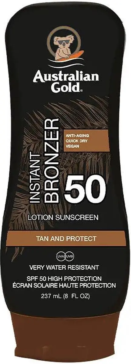 Australian Gold SPF 50 Lotion met Bronzer 237ml