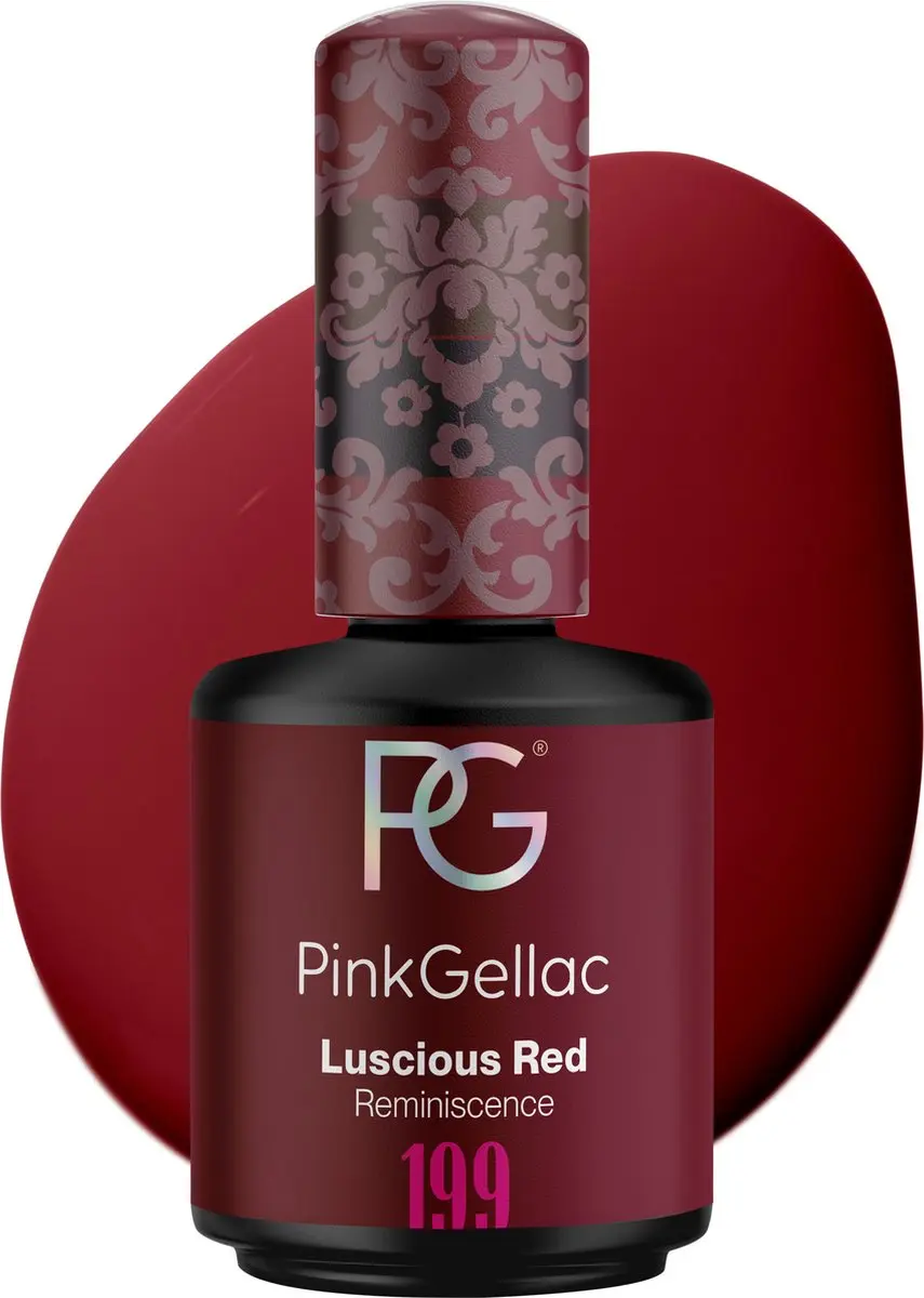 Pink Gellac Luscious Red 15ml Gel Nagellak