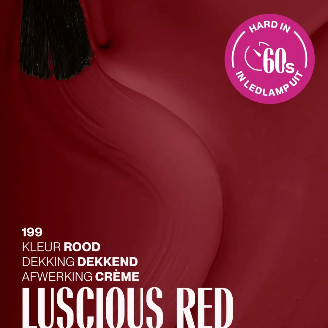 Pink Gellac Luscious Red 15ml Gel Nagellak