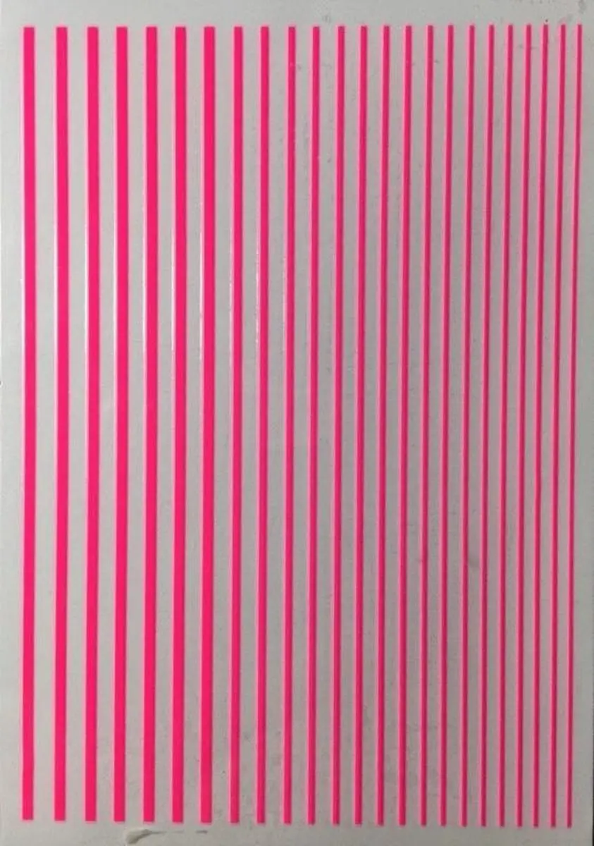 Korneliya Nailart Strips Neon Pink - 24 Stuks