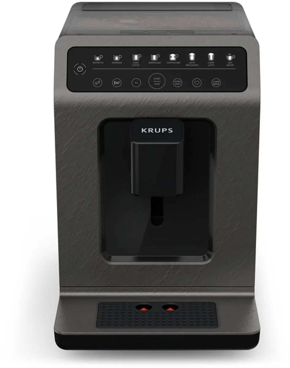 Krups Evidence ECO-Design EA897HE0 Espressomachine - 2 Kopjes - Zwart/Grijs