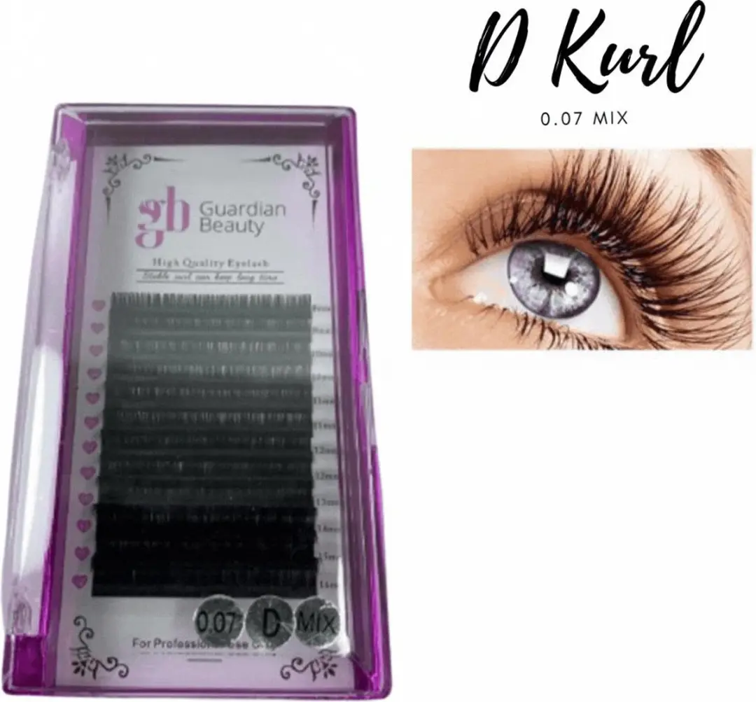Guardian Beauty Wimpers Extensions 0.07 D Krul