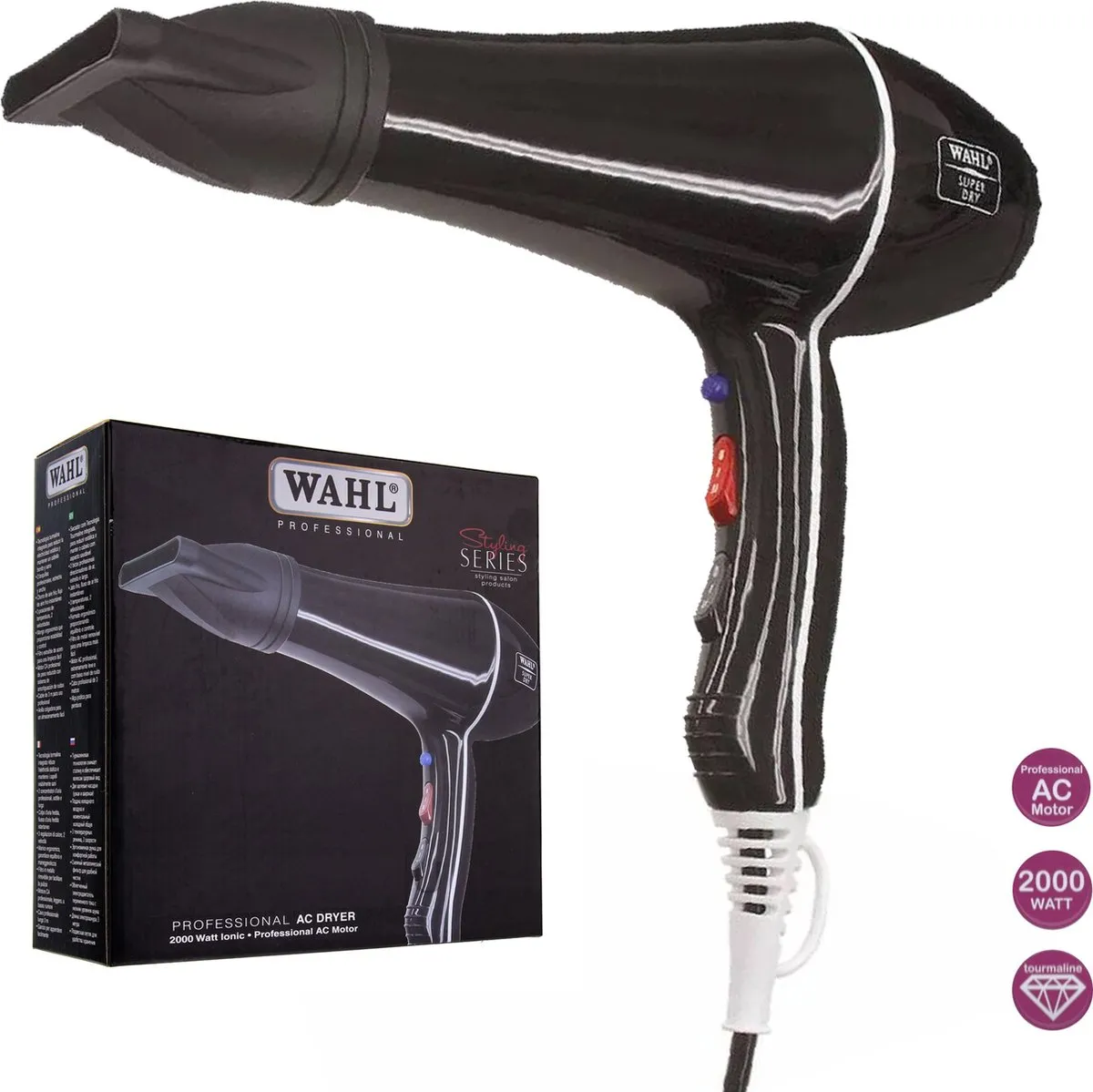 Wahl Super Dry Fohn - 2 Snelheden - Zwart