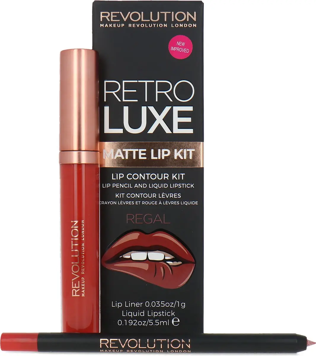 Makeup Revolution Retro Luxe Matte Lip Kit Regal