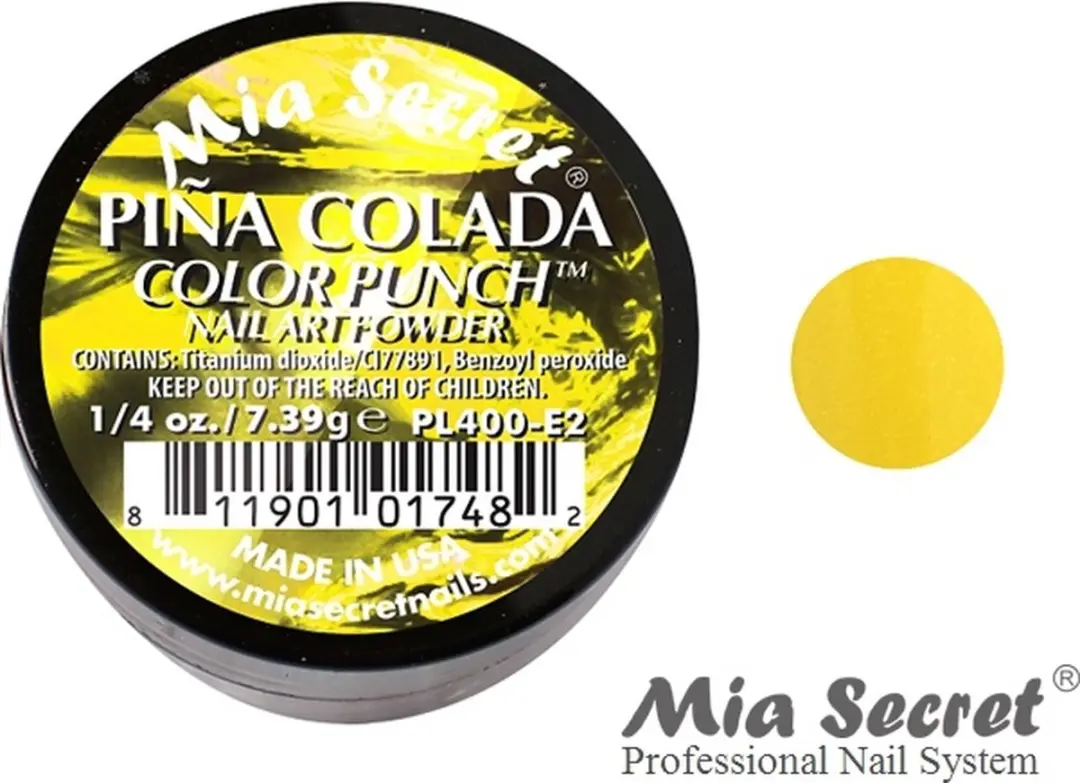 Mia Secret Color Punch Acrylpoeder Geel 7.5ml