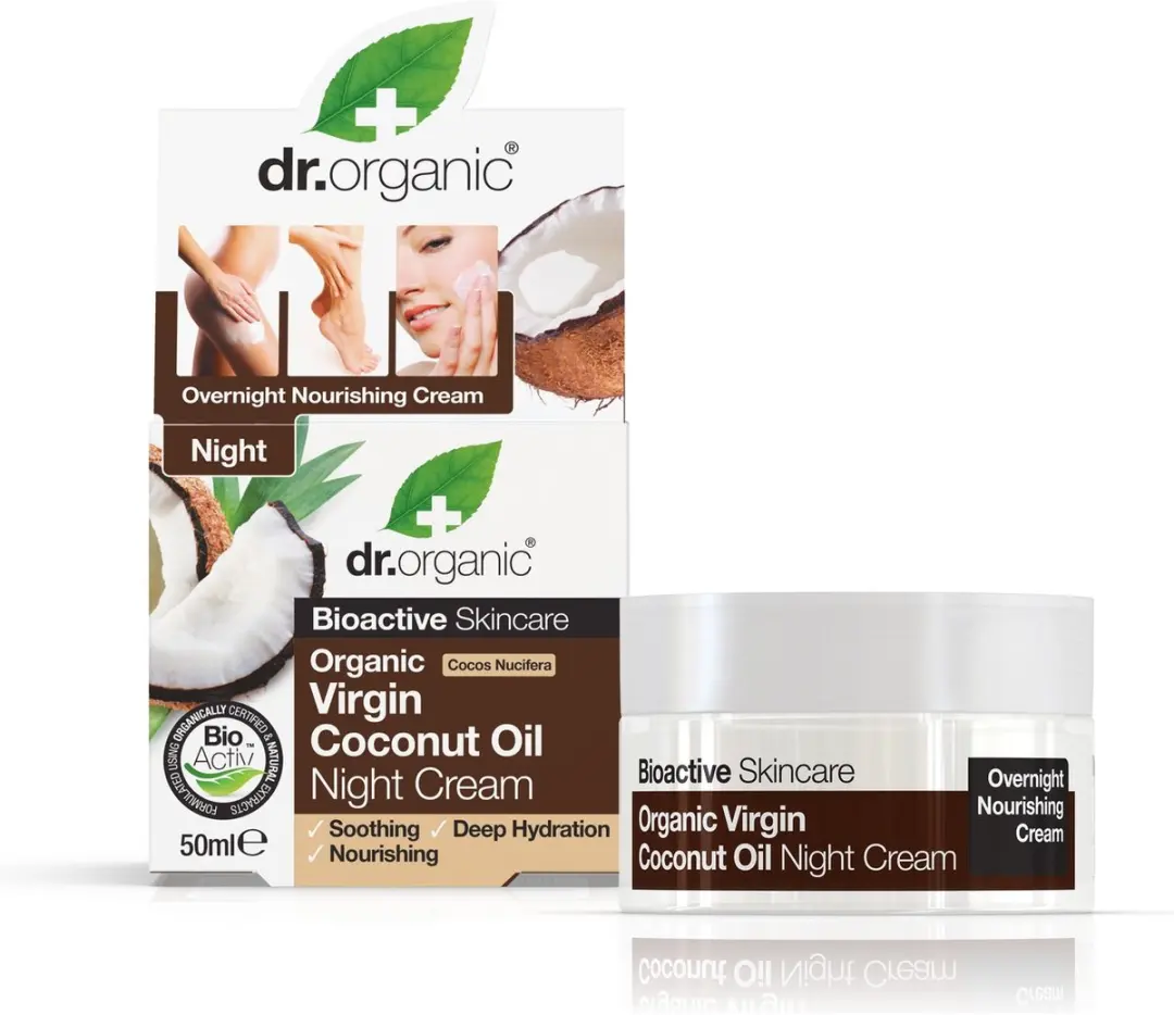 Dr Organic Kokosolie Nachtcrème 50ml - Gezicht