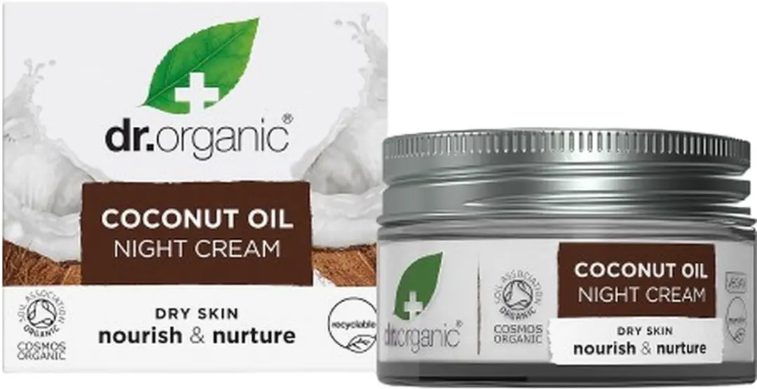 Dr Organic Kokosolie Nachtcrème 50ml - Gezicht