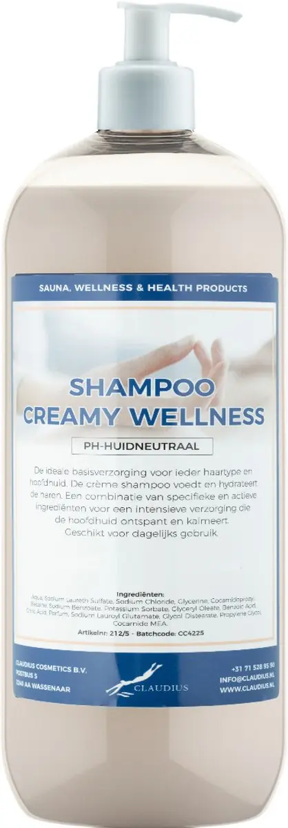 Splashbox Cosmetics Shampoo Creamy Wellness 1L