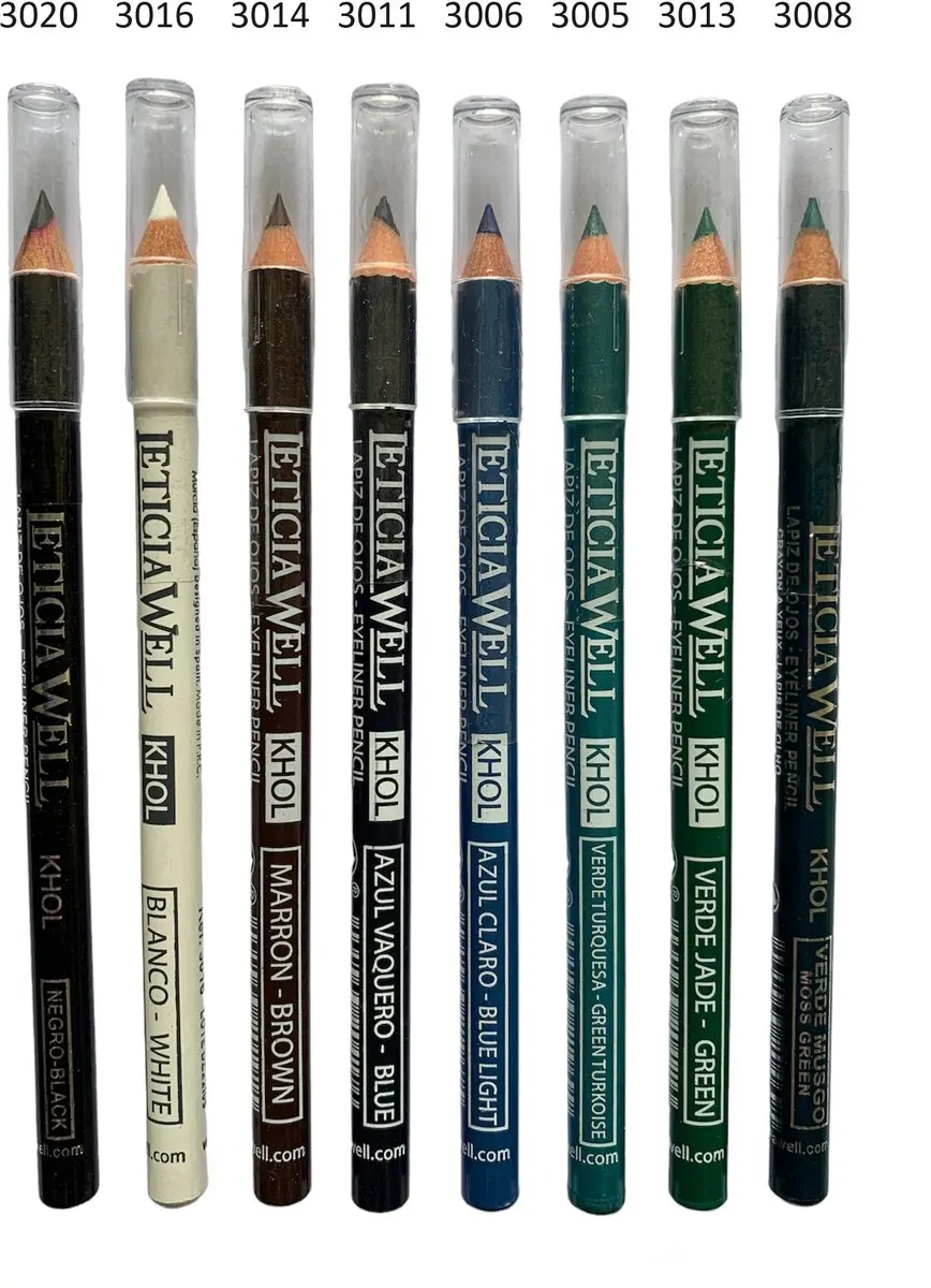 Leticia Well Set 8 Oogpotloden Kajal Eyeliner - 8 Stuks
