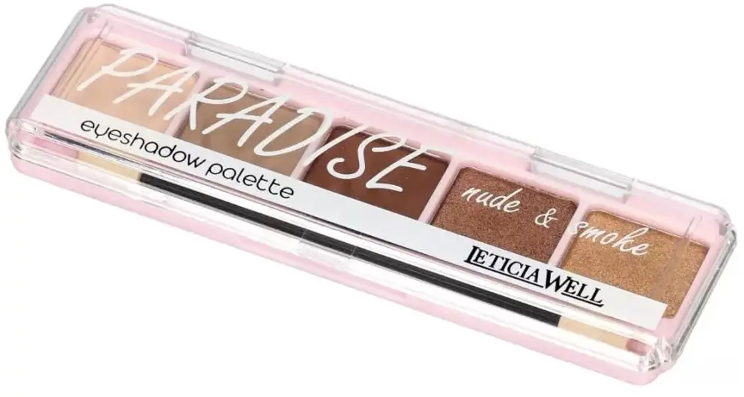 Leticia Well Paradise Nude & Smoke Oogschaduw Palette - 5 Kleuren