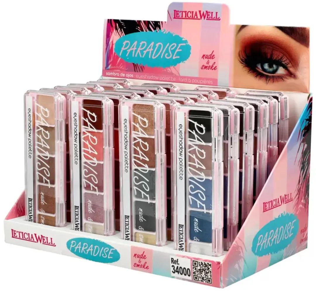 Leticia Well Paradise Nude & Smoke Oogschaduw Palette - 5 Kleuren