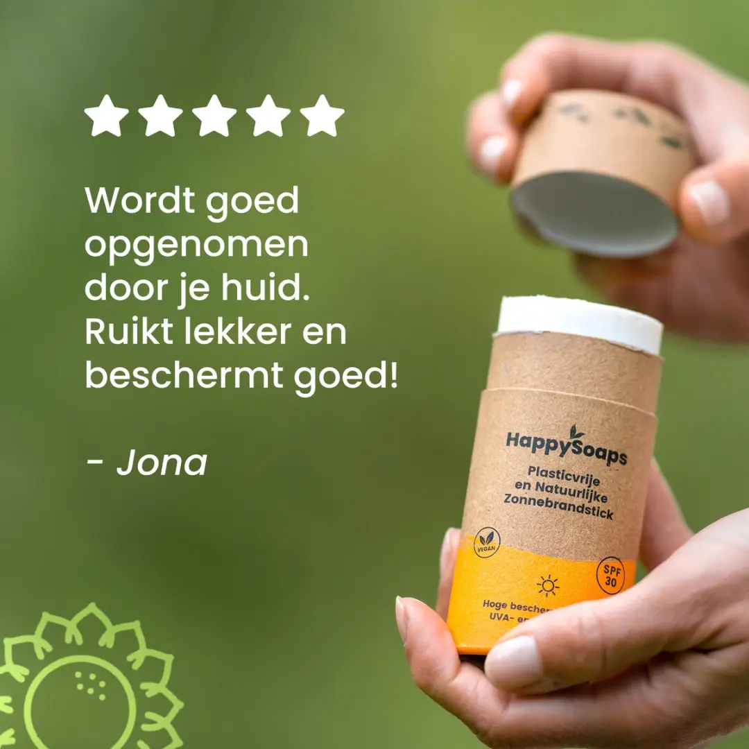 HappySoaps Zonnebrandstick SPF 20 50g - Mineraalfilters