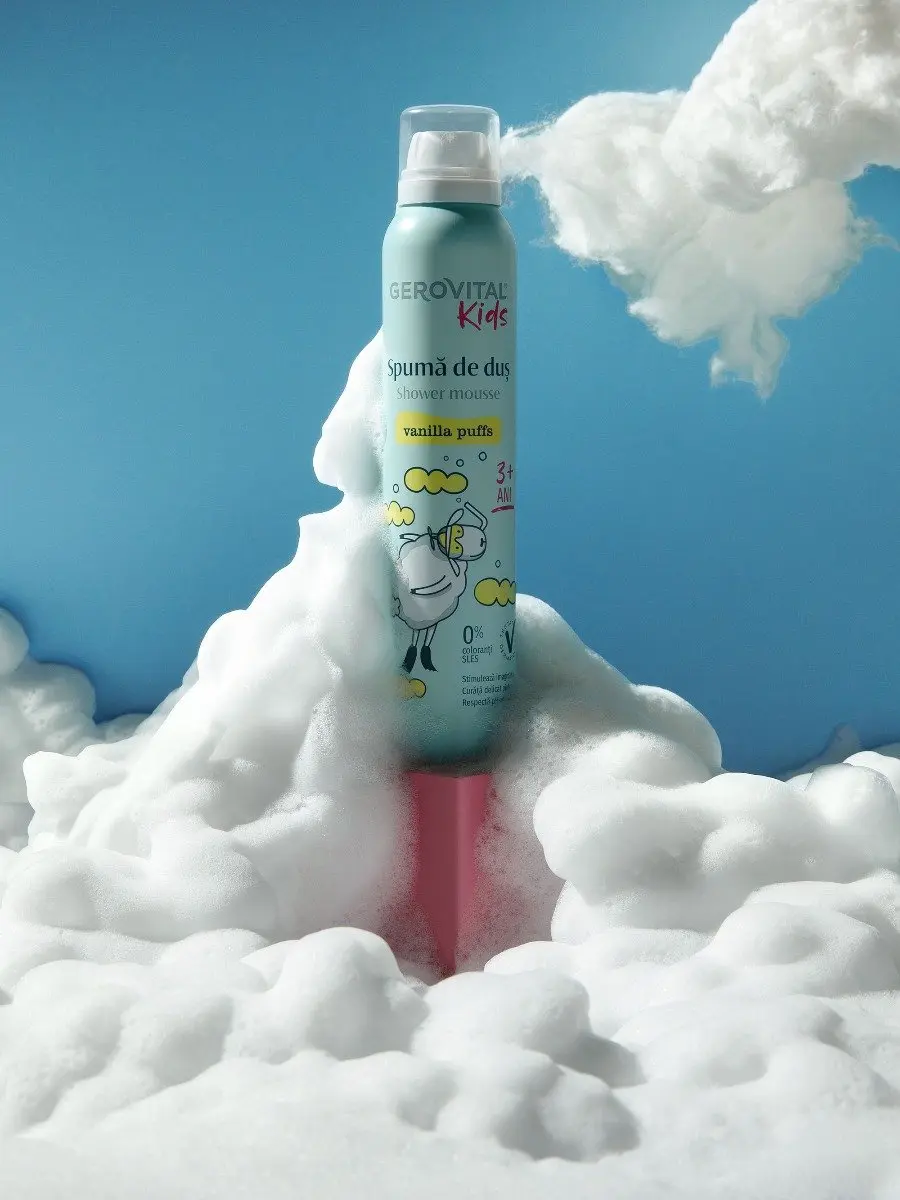 Gerovital KIDS Marshmallow Doucheschuim 200ml - Aloë Vera
