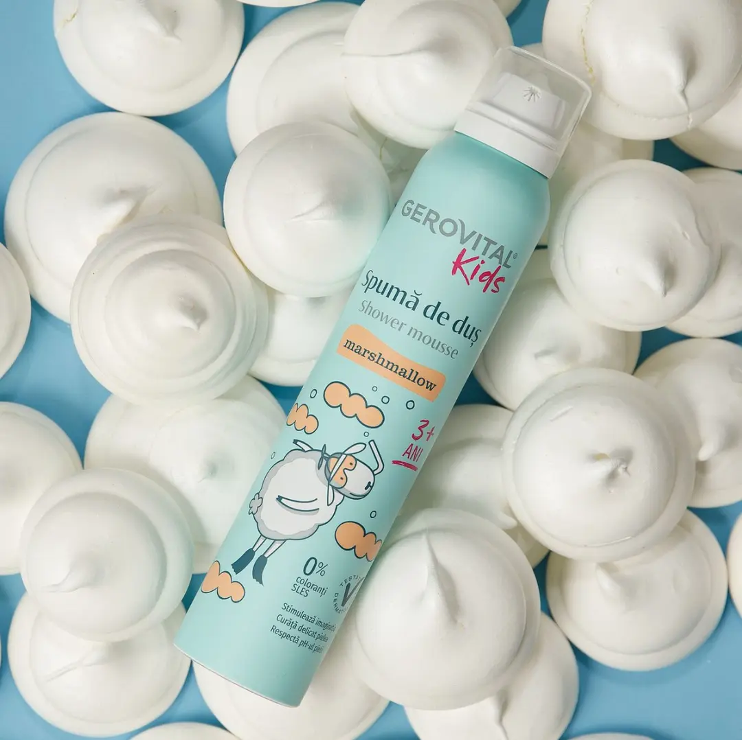 Gerovital KIDS Marshmallow Doucheschuim 200ml - Aloë Vera