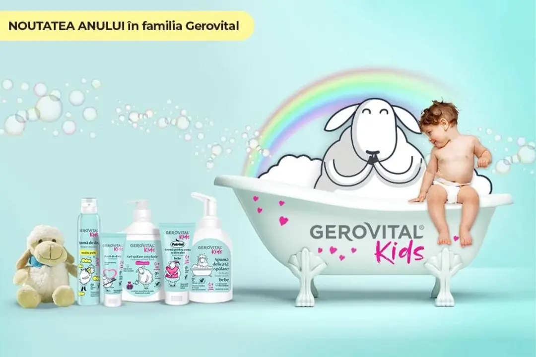 Gerovital KIDS Marshmallow Doucheschuim 200ml - Aloë Vera - afbeelding 6 van 6