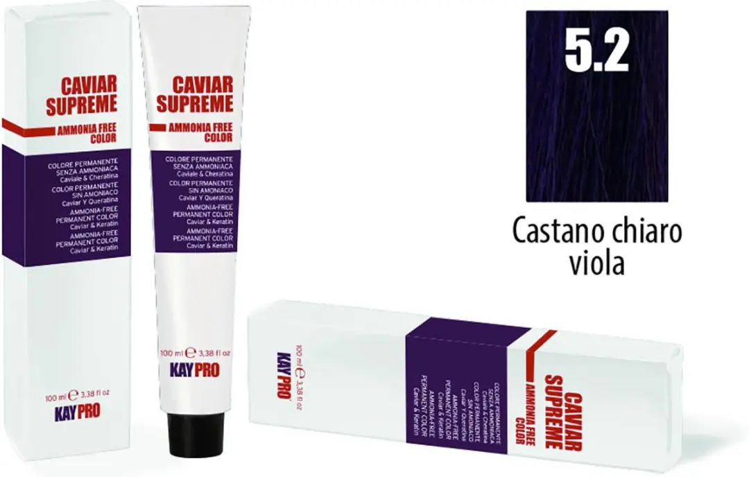 KayPro Caviar Supreme 5.2 Permanent Haarkleuring 100ml - Licht Bruin